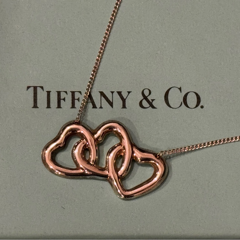 Tiffany & Co. Triple Hearts Silver Necklace Elegant Jewelry